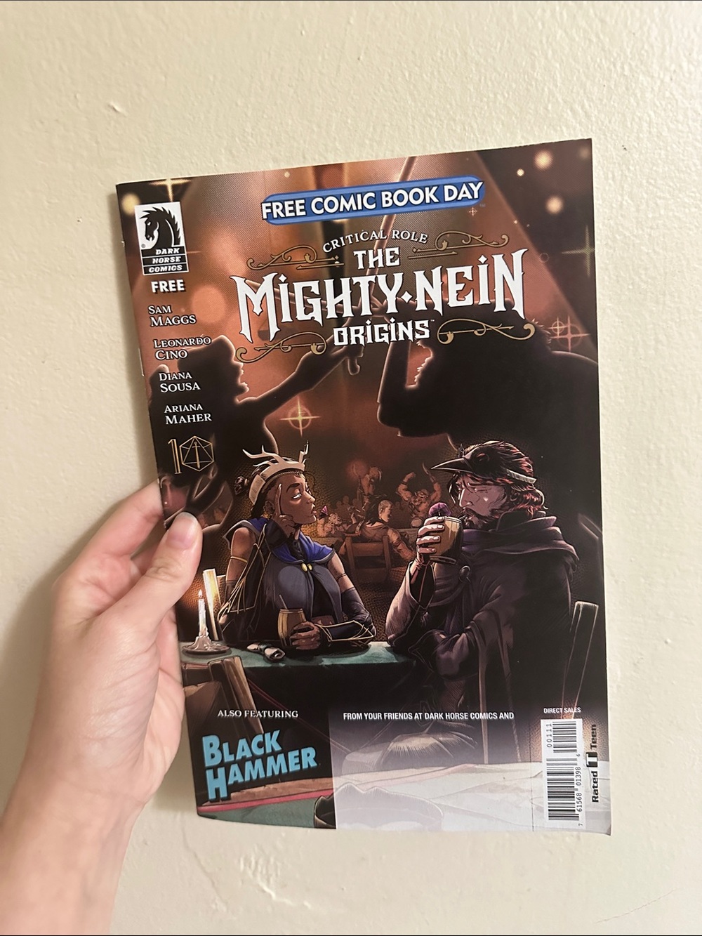 Critical Role: The Mighty Nein Origins Comic - Brown & Black Cover